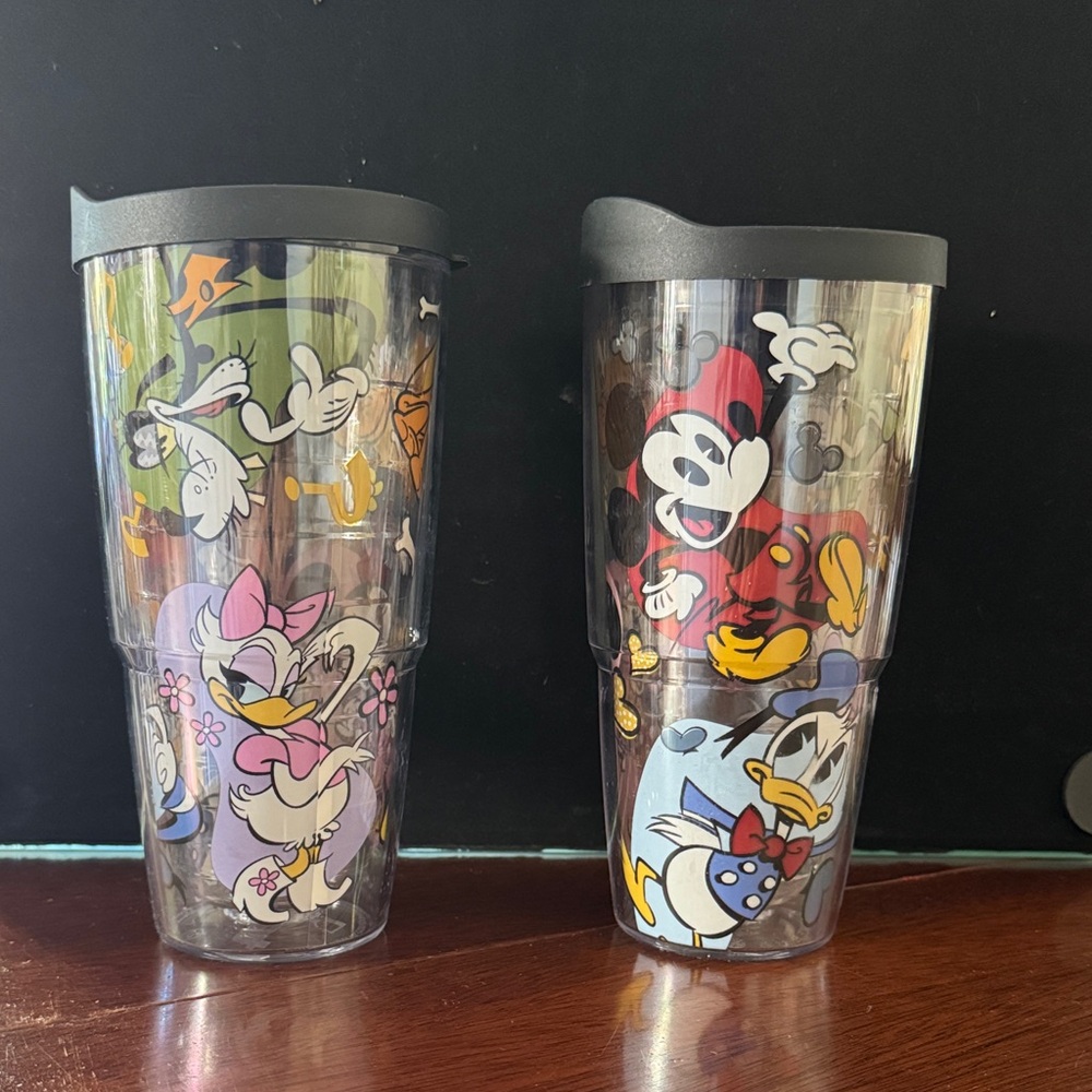 Tervis Disney Character Tumblers - Mickey and Minnie and more. Set of two.